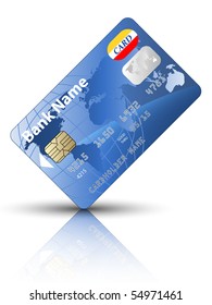 Icon of a credit card, vector