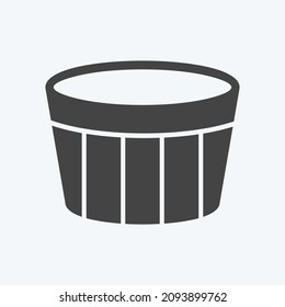 Icon Creme Brulee - Glyph Style - Simple illustration,Editable stroke,Design template vector, Good for prints, posters, advertisements, announcements, info graphics, etc.