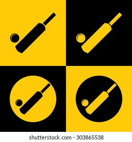 Icon of Cricket Bat & Ball