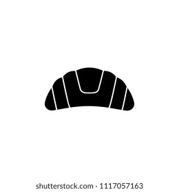 The icon of croissant. Simple flat icon illustration, vector of croissant for a website or mobile application on white background