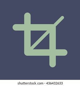 Icon of Crop Tool. Eps-10.