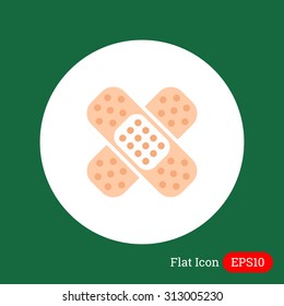 Icon of crossed pieces of adhesive plaster