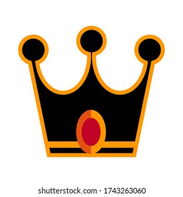
ICON CROWN WITH FLAT STYLE.