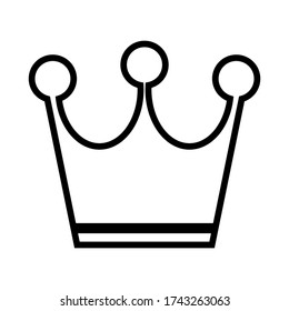 
ICON CROWN WITH FLAT STYLE.