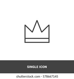 Icon crown Single Icon Graphic Design