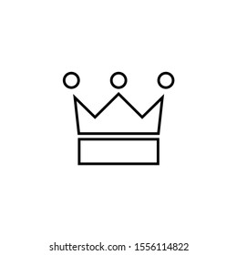 icon of the crown. vector flat illustration