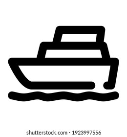 crucero de iconos con estilo de línea