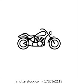  icon cruiser bigbike vector on white background