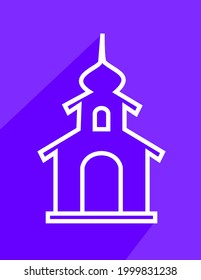 símbolo y mezquita en el vector de ilustración
