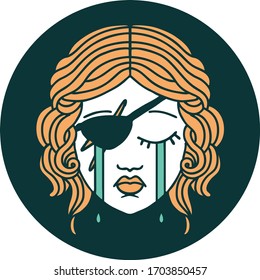 icon of crying human rogue character