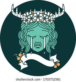 Symbol einer weinenden Orc-Troid-Zeichenfläche