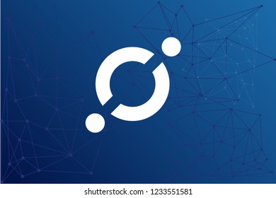 Icon cryptocurrency network vector illustration