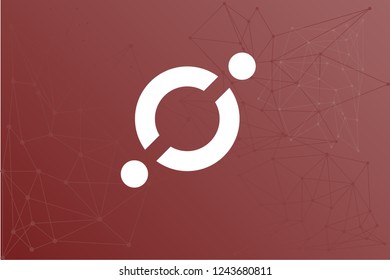 Icon cryptocurrency network vector illustration