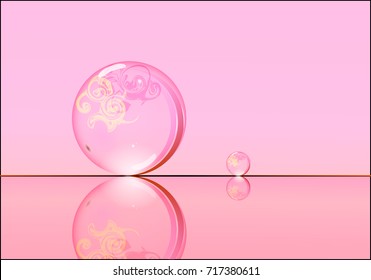 icon crystal and background