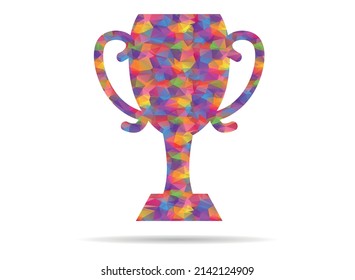 icon cup champion low poly