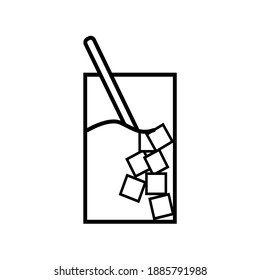 icon cup glass bottle, cup design, glass, bottle, simple vector design