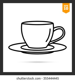 Icon of cup and saucer