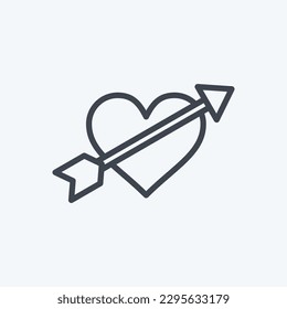 Icon Cupid. related to Decoration symbol. line style. simple design editable. simple illustration