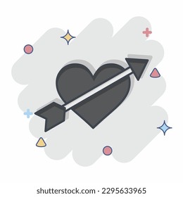 Icon Cupid. related to Decoration symbol. comic style. simple design editable. simple illustration
