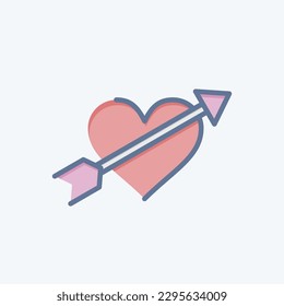 Icon Cupid. related to Decoration symbol. doodle style. simple design editable. simple illustration