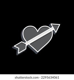 Icon Cupid. related to Decoration symbol. glossy style. simple design editable. simple illustration