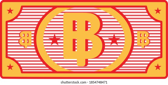 decoración de diseño de implementación y baño de moneda de iconos tailandia