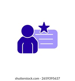 Icono de un Cliente, aislado contra un fondo limpio.
