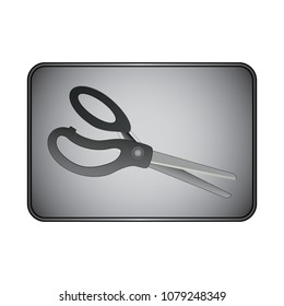 
Icon cut with scissors