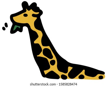 Icon of cute animal - Giraffe -