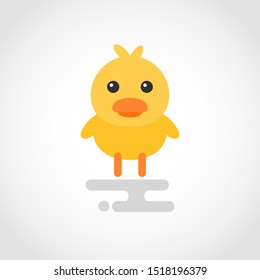Icon of a cute cartoon chick