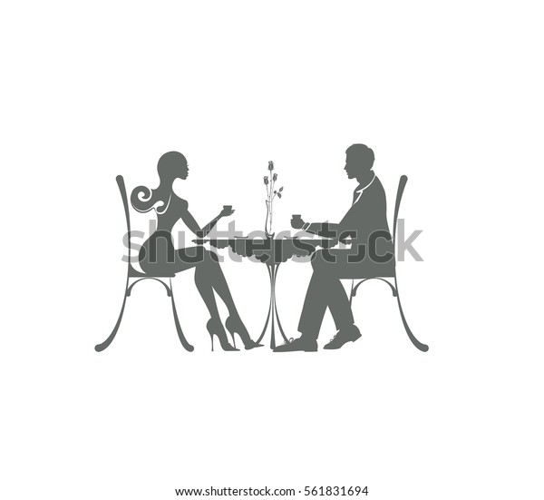 Icon Cute Couple Man Woman Sitting Stock Vector Royalty Free 561831694 Shutterstock 9928