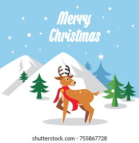 icon cute deer illustration