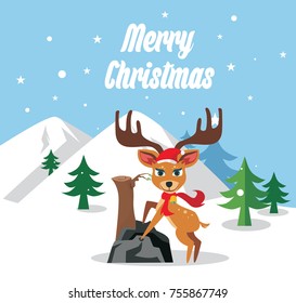 icon cute deer illustration