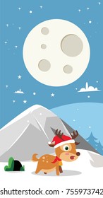 icon cute deer illustration