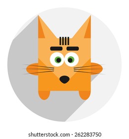Icon of cute fox.
