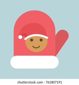icon cute gloves christmas