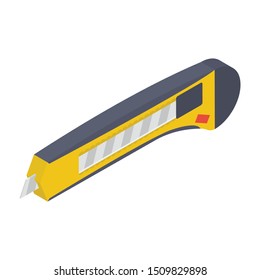 
Icon of cutter in isometric design.
