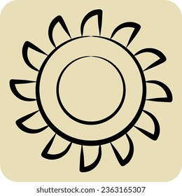 Icon Cutter. related to Mining symbol. hand drawn style. simple design editable. simple illustration