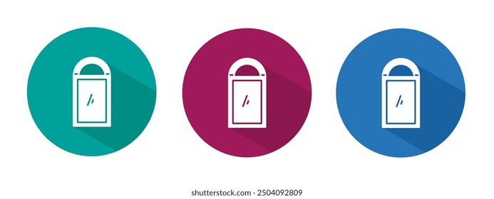 Icon for cutting board vector illustration in flat.	