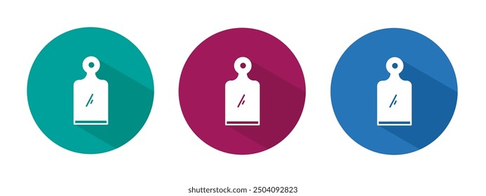 Icon for cutting board vector illustration in flat.	