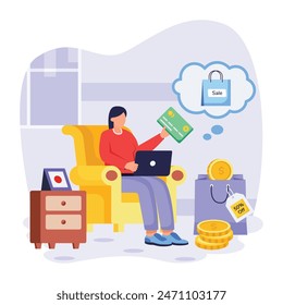 icon of Cyber Monday Flat Illustrations

