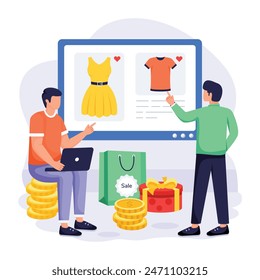 icon of Cyber Monday Flat Illustrations

