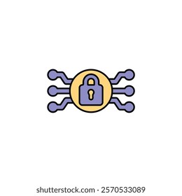 Icon a CYBERSECUTITY, isolated against a clean background.
