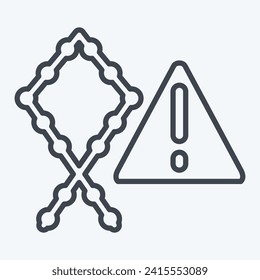Icon Cysts. related to Hepatologist symbol. line style. simple design editable. simple illustration