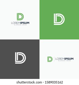 icon D Letter logo design template Company Vector Design