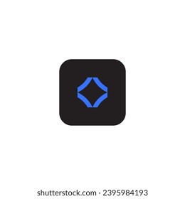 icon d modern, simple, abstract