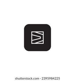 icon d modern, simple, abstract