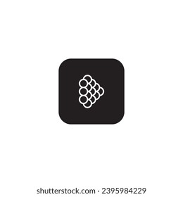 icon d modern, simple, abstract