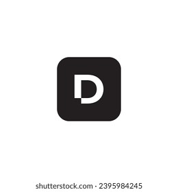 icon d modern, simple, abstract