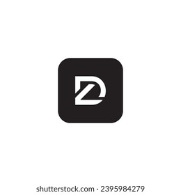 icon d modern, simple, abstract